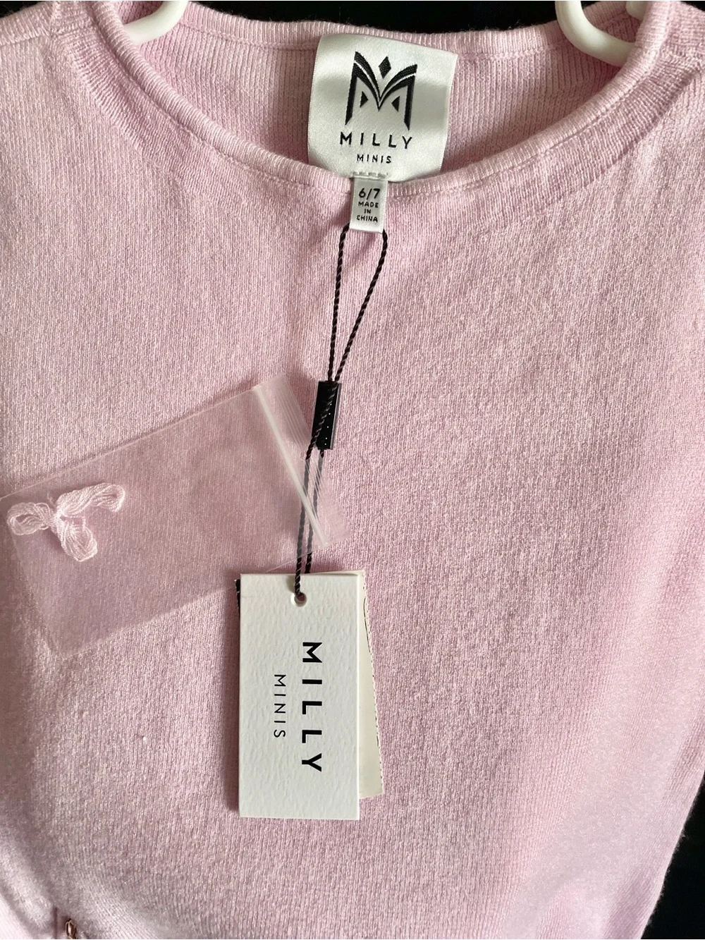 Milly Minis Pink Short-Sleeve Ponte Dress with Gold Zips